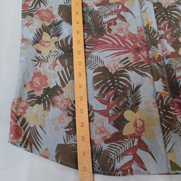 Untuckit Shirt Mens XL Tall Slim Desisto Floral Hawaiian Button Up Vacation - Picture 13 of 13
